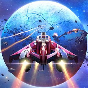 Spaceship Survival Shooter gameplay screenshot - similar to Duckmageddon