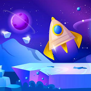 space adventure gameplay screenshot - similar to Mini Bar