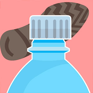 Bottle Cap Challenge gameplay screenshot - similar to Blue Bird