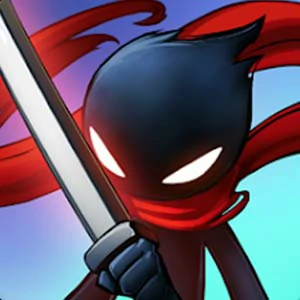 Stickman Ninja Dash gameplay screenshot - similar to Mr Slice