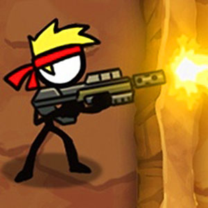 Stickman Peacekeeper gameplay screenshot - similar to Tank Wars