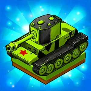 Tank Wars gameplay screenshot - similar to VirusAttack