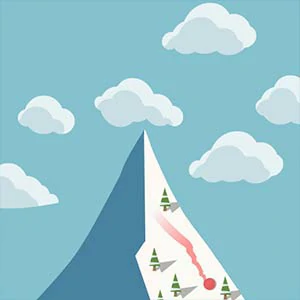 Snowy Road gameplay screenshot - similar to Capybara Go