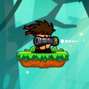 Bazooka and Monster gameplay screenshot - similar to Space Attack