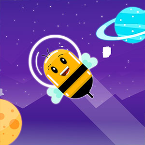 Cosmic Bee gameplay screenshot - similar to Knit Stack