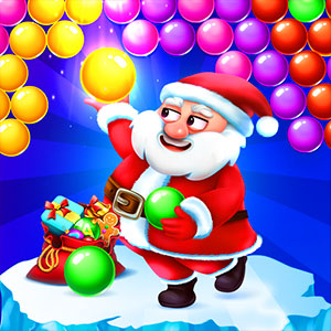 Christmas Bubble gameplay screenshot - similar to 2048