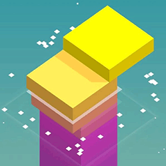 Rainbow Stacker gameplay screenshot - similar to Spider Evolution Runner