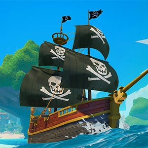 Pirate Ship gameplay screenshot - similar to Knife Smash
