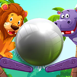 Zoo Pinball gameplay screenshot - similar to One Line Draw
